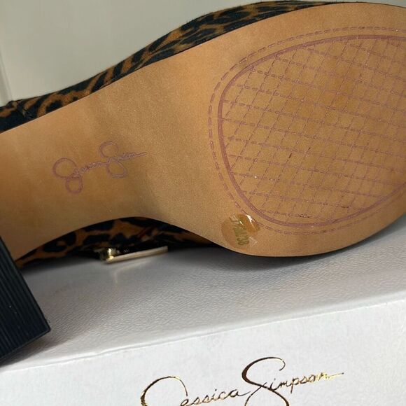 Jessica Simpson Womens Rexura Ankle Booties in Natural Safari New 7.5 - Picture 3 of 5